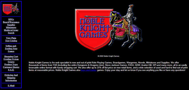 Noble Knight Games 2001