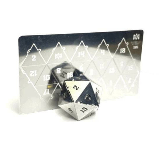 Tin20 foldable metal d20