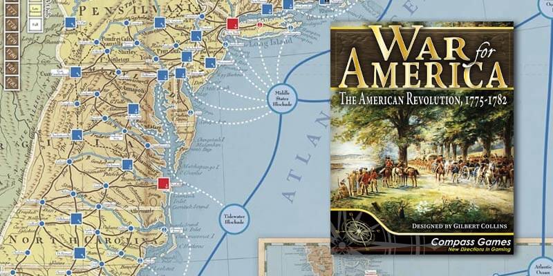 war for america american revolution box and map