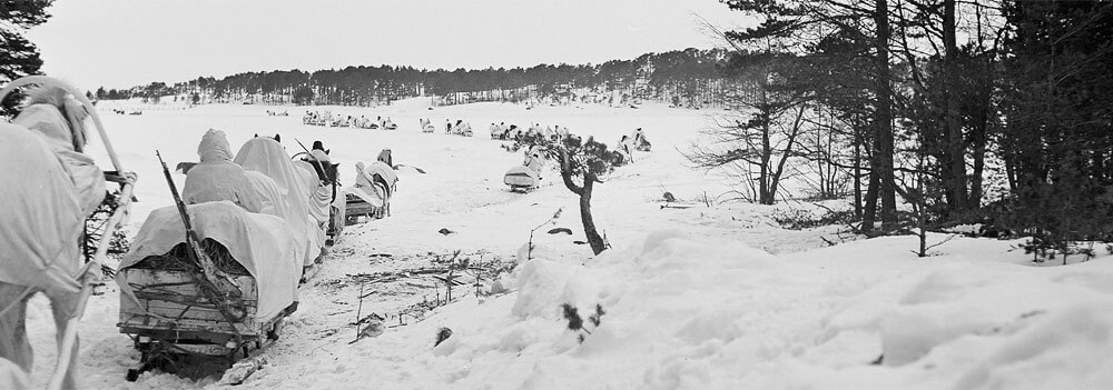 sisu - the battles for suursaari island finnish soldiers cross ice