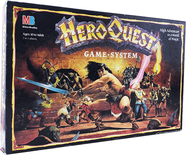 original heroquest box 1989 1990 milton bradley