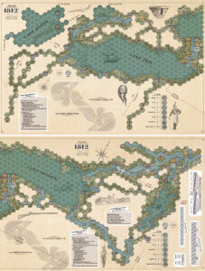 1812 war great lakes frontier map