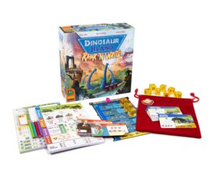 roll and write games dinosaur island rawr