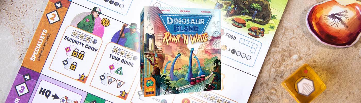 roll and write dinosaur island rawr