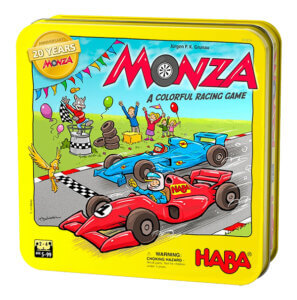 monza 20th anniversary auto racing board game for children from HABA games