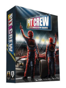 auto racing board game box for Pit Crew from stronghold games