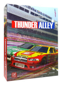 auto racing board game box thunder alley from gmt games