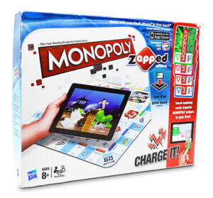 monopoly zapped board game required a board game app to play