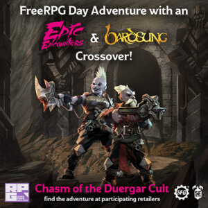 roleplaying adventure Chasm of the Duergar Cult from Steamforged Games for free rpg day 2022