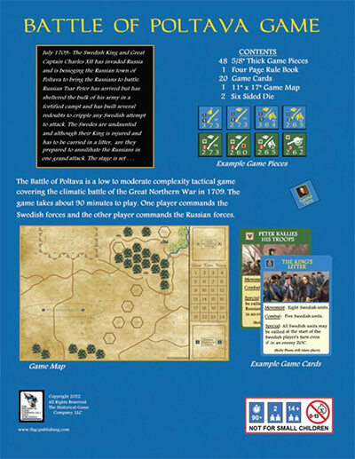 battle of poltava historical war games from the historical game company back cover