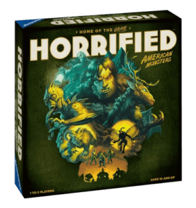 Horrified: American Monsters board game box from Ravensburger