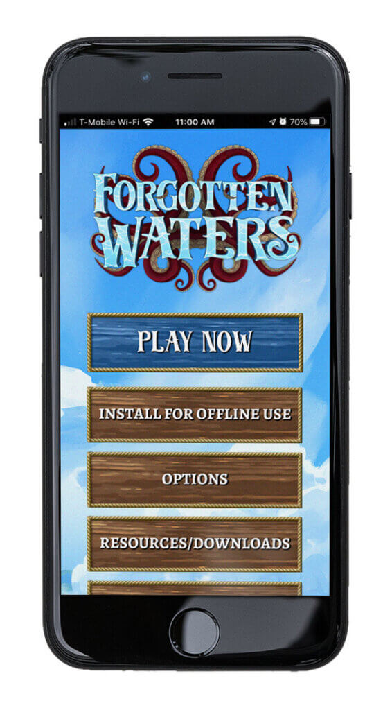 Forgotten Waters phone app