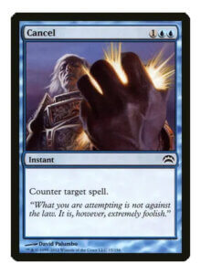 Magic the Gathering card Cancel