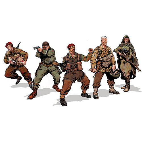 v-sabotage commando illustrations