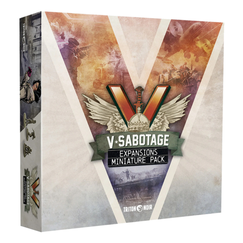 V-Sabotage Expansions Miniature Pack board game box