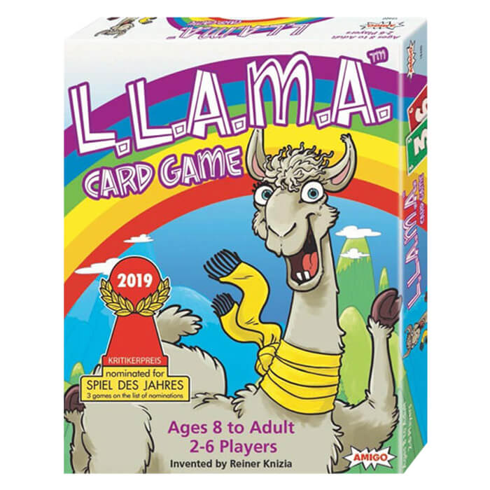 L.L.A.M.A. card game box