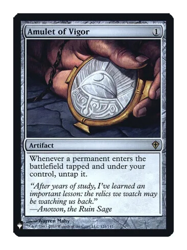 Magic the Gathering card: Amulet of Vigor