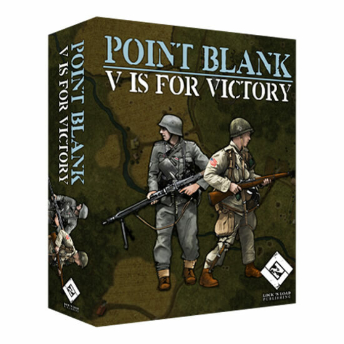 Point Blank V is for Victory game box from Lock 'N Load Publishing