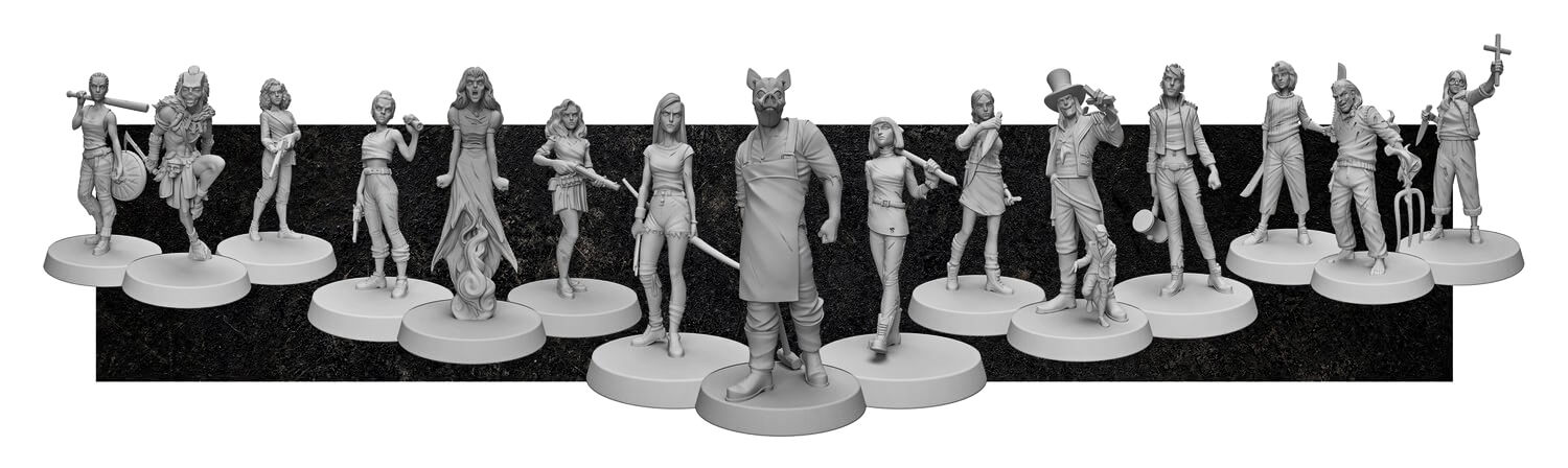 character and killer miniatures for Final Girl